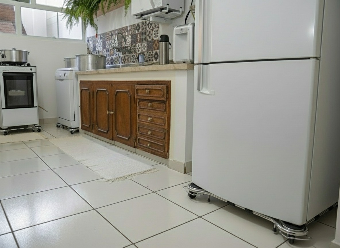 Rodabem em uso na cozinha de cliente